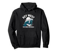 Key West Manatee The Conch Republic Florida Sunset Pullover Hoodie