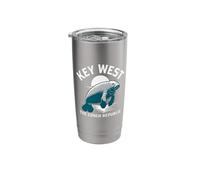 Key West Manatee The Conch Republic Florida Sunset Stainless Steel Insulated Tumbler