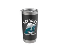 Key West Manatee The Conch Republic Florida Sunset Stainless Steel Insulated Tumbler
