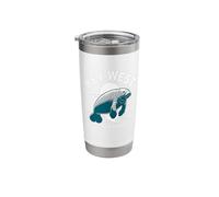 Key West Manatee The Conch Republic Florida Sunset Stainless Steel Insulated Tumbler