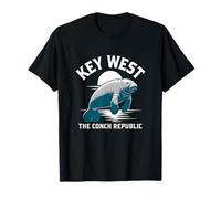 Key West Manatee The Conch Republic Florida Sunset T-Shirt