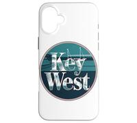 Key West USA Sunset Guitar Graphic Case for iPhone 16 Plus