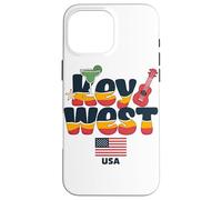 Key West USA Sunset Guitar Graphic Case for iPhone 16 Pro Max