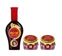 Keya Seth Aromatherapy 100% Natural Dust Sindoor Maroon 2Pcs & Natural Ayurvedic Aalta 1Pcs (Pack Of 3)