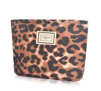 KeYaMee Make Up Bag Cosmetic Bags for Travel Women Floral Organizer Pouch Toiletry Bags with Zipper Large Capacity Gift for Girls Mom, 27leopard, 9.8(L)*2(W)*7(H)in, Cosmetic Bag