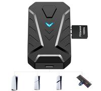 Keyboard and Mouse Adapter for PS5/PS5 Slim/PS5 Pro with P5 General Adapter, 1000Hz Ultra-Low Lag Console Converter for PlayStation 5 Supports Adjust Mouse Sensitivity, Change Default Key, Plug & Play