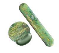 Keyboard Arm Rest, Ergonomic Pad, Water Lily Wrist Cushion, Foam Palm Support Mat, Desk Pads Feature for Mice, Home Office, Workstation, Setup, Study Desks, 17.32x3.15x0.71 Inches