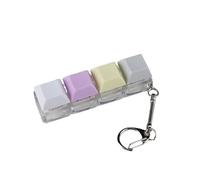Keyboard Axis Experience: Transparent Candy Color 2-Hole, 3-Hole, 4-Hole Keyboard Press can be Freely Matched with High Tech Black Tea and Green Axes Set of 2 Pieces/147(4-hole transparent blue black