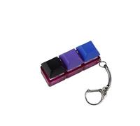 Keyboard Axis Experience: Transparent Candy Color 2-Hole, 3-Hole, 4-Hole Keyboard Press can be Freely Matched with High Tech Black Tea and Green Axes Set of 2 Pieces/147(3-hole purple transparent blue
