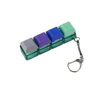 Keyboard Axis Experience: Transparent Candy Color 2-Hole, 3-Hole, 4-Hole Keyboard Press can be Freely Matched with High Tech Black Tea and Green Axes Set of 2 Pieces/147(4-hole green transparent axis