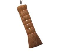 Keyboard Broom - Brown Silk Brush | Lightweight Palm Broom | Easy to Use Desk Cleaning Brush | Portable Desk Brush for Kitchen, Camping at a