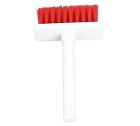 Keyboard Brush, Separate Dual Head Design, 5 in 1 Multifunction 3 Row Design Plastic Cleaning Brush Pen for Headphones (White Red)