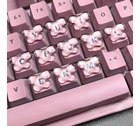 Keyboard Bubbles for Long Nails, Keyboard for Long Nails, Raised Clear Glass Bubbles for Women, Self-Adhesive Reusable Adhesive Protective(Butterfly,30)