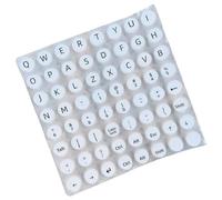 Keyboard Bubbles Sticker, Long Keyboard Cover Letters And Key Titles Work Accessories -ejudos Travel Travel Laptop Notebook CAS