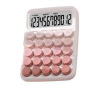Keyboard Calculators - Vintage Style Mechanical Calculator, Large Key Display Tool | Aesthetic Office Desktop Calculator with Silent Button Design for School and Home Use