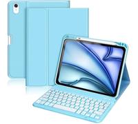Keyboard Case Compatible with iPad Air 11-inch/Air 5th 4th Generation Case with Keyboard-Backlit Detachable, Folio Cover with Pencil Holder for Air 11" M3/M2 (2025/2024), Air 5/Air 4 (Light Blue)