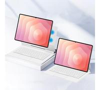 Keyboard Case Compatible with Samsung Galaxy Tab S11 Ultra 5G 14.6 inch 2025 SM-X930/X936B English QWERTY Keyboard Layout, Backlit KeyboardCase with Trackpad Floating Cantilever Stand (White)