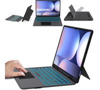 Keyboard Case for 14.6 inch Samsung Galaxy Tab S10 Ultra/S9 Ultra/S8 Ultra : 7 Color Backlit, Smart Touchpad, UK Layout Detachable Keyboard Cover for Galaxy Tab S10 Ultra /S9 Ultra /S8 Ultra