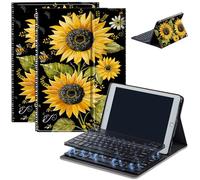 Keyboard Case for Amazon Fire Max 11 (13th Generation, 2023 Release), Detachable Wireless Bluetooth Keyboard and Auto Sleep/Wake Fire Max 11 Tablet Case with Keyboard, Sunflowers