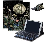 Keyboard Case for Amazon Fire Max 11 (13th Generation, 2023 Release), Detachable Wireless Bluetooth Keyboard and Auto Sleep/Wake Fire Max 11 Tablet Case with Keyboard, Moonflower