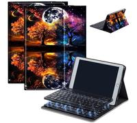 Keyboard Case for Amazon Fire Max 11 (13th Generation, 2023 Release), Detachable Wireless Bluetooth Keyboard and Auto Sleep/Wake Fire Max 11 Tablet Case with Keyboard, Trees Tree