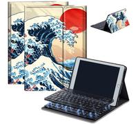 Keyboard Case for Amazon Fire Max 11 (13th Generation, 2023 Release), Detachable Wireless Bluetooth Keyboard and Auto Sleep/Wake Fire Max 11 Tablet Case with Keyboard, Sea of Japan