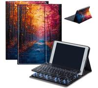Keyboard Case for Amazon Fire Max 11 (13th Generation, 2023 Release), Detachable Wireless Bluetooth Keyboard and Auto Sleep/Wake Fire Max 11 Tablet Case with Keyboard, Autumn Forest