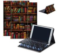 Keyboard Case for Amazon Fire Max 11 (13th Generation, 2023 Release), Detachable Wireless Bluetooth Keyboard and Auto Sleep/Wake Fire Max 11 Tablet Case with Keyboard, Library Bookshelf