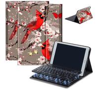 Keyboard Case for Amazon Fire Max 11 (13th Generation, 2023 Release), Detachable Wireless Bluetooth Keyboard and Auto Sleep/Wake Fire Max 11 Tablet Case with Keyboard, Red Cardinals