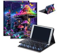 Keyboard Case for Amazon Fire Max 11 (13th Generation, 2023 Release), Detachable Wireless Bluetooth Keyboard and Auto Sleep/Wake Fire Max 11 Tablet Case with Keyboard, Mushroom House