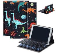 Keyboard Case for Amazon Fire Max 11 (13th Generation, 2023 Release), Detachable Wireless Bluetooth Keyboard and Auto Sleep/Wake Fire Max 11 Tablet Case with Keyboard, Colorful Dinosaurs