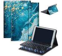 Keyboard Case for Amazon Kindle Fire HD 8/HD 8 Plus(2020 Release, 10th & 2022 Release, 12th), Detachable Wireless Bluetooth Keyboard and Auto Sleep/Wake Fire HD8 Case Keyboard, Marbling 23