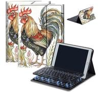 Keyboard Case for Amazon Kindle Fire HD 8/HD 8 Plus(2020 Release, 10th & 2022 Release, 12th), Detachable Wireless Bluetooth Keyboard and Auto Sleep/Wake Fire HD8 Case Keyboard, Big Rooster