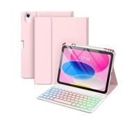 Keyboard Case for Honor Pad 10 12.1 Inch 2025 Tablet, Wireless Bluetooth Keyboard, Soft Silicone Edge Protective Case with Stand, Built-in Pen Holder