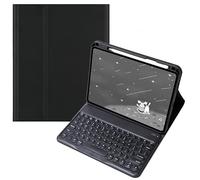 Keyboard Case for HUAWEI MatePad Air 11.5 inch 2023, Slim Smart Cover with Magnetically Detachable Wireless Bluetooth Round Keycaps Keyboard