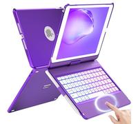 Keyboard Case for iPad 10.2 9th/8th/7th Gen - 360 Rotatable Protective Cover With Touch Keyboard, Pencil Holder for iPad 9/8/7 Generation