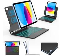 Keyboard Case for iPad 10th Gen 10.9 inch 2022 - Magic-Style Keyboard with Multi-Touch Trackpad - Floating Cantilever Stand - Magnetic Case for iPad 10th Generation (Black)