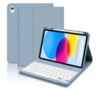 Keyboard Case for iPad 10th Generation 10.9 inch 2022, Smart Case With Bluetooth Keyboard for iPad A16 11th Generation 11 Inch 2025 -UK Layout Keyboard
