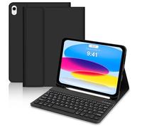 Keyboard Case for iPad 10th Generation 2022/A16 11th Generation 2025(10.9/11 inch), Case with UK Layout keyboard for iPad 10.9, Detachable Wireless Bluetooth Keyboard for ipad 11/10 Gen,Black