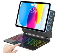 Keyboard Case for iPad 11th (A16, 2025) & 10th Gen 10.9" (2022)-Floating Cantilever Stand with Multi-Touch Trackpad-Backlit Magic Keyboards for iPad A16 Case with Keyboard 11th/10th Gen (Black)