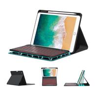 Keyboard Case for iPad 6th Generation 9.7 inch - 7 Color Backlit Detachable Wireless Keyboard with Pencil Holder, Thin Slim Folio Cover for iPad 6th/5th Gen & iPad Air 2nd,Black