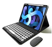 Keyboard Case for iPad 9th/8th/7th Generation 10.2", Detachable Wireless Bluetooth Keyboard with Mouse,Pencil Holder Pen Charging Slim Smart Folio Case for iPad Pro 10.5"/iPad Air 3rd Gen (Black)