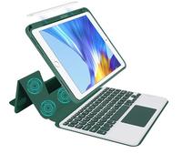 Keyboard Case for iPad Air 11-inch (M3 2025/M2 2024)& 4th/5th Gen (2022/2020), Multi-Touch Trackpad, Detachable Bluetooth Keyboard Case with Pencil Holder for iPad Pro 11'' (1st/2nd/3rd Gen) (Green)