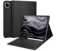 Keyboard Case for iPad Air 13 2024 M2/Pro 12.9'' 6th/5th Gen, Detachable Bluetooth With Pencil Holder, Black