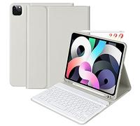Keyboard Case for iPad Pro 11 inch 3rd Generation 2021 / iPad Pro 11-inch 2020 &2018, iPad Air 4th Gen, Detachable Bluetooth Keyboard with Pencil Holder for iPad 11 inch (1st/2nd/3rd Gen) (Gray)