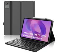 Keyboard Case for Lenovo Idea Tab 11'' 2025 (TB-336ZU/TB-336FU) Black | Magnetic, Detachable Wireless, Multi-Angle, S Pen Holder, Slim and Lightweight, PU Protection, Rechargeable, Auto Sleep/Wake