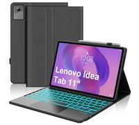 Keyboard Case for Lenovo Idea Tab 11 inch 2025, 7-Color Backlit, Magnetic Detachable Wireless Keyboard, Multi-Touch Trackpad, Folio PU Leather Case with Pen Holder for Lenovo Tab 11'' TB-336ZU/336FU