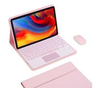 Keyboard Case for Lenovo Idea Tab Plus 12.1" & Tab K12 2025 (TB361FU / TB361ZU), 7-Color Backlit Keyboard with Multi-Touch Trackpad & Mouse, TPU Cover,Pink