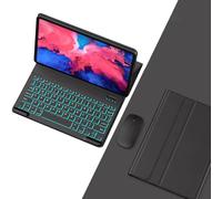 Keyboard Case for Lenovo Idea Tab Pro 12.7-inch 2025 (TB373FU / TB375FC / ZAE40175US), Detachable 7-Color Backlit with Mouse, TPU Cover,Black