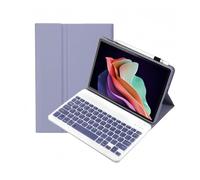 Keyboard Case for Lenovo IdeaTab Pro 11.2 Inch 2022 TB-132FU TB-138FC, Detachable Wireless Keyboard with PU Leather Cover, Multi-Angle Stand and Auto Sleep Wake Function(Purple)